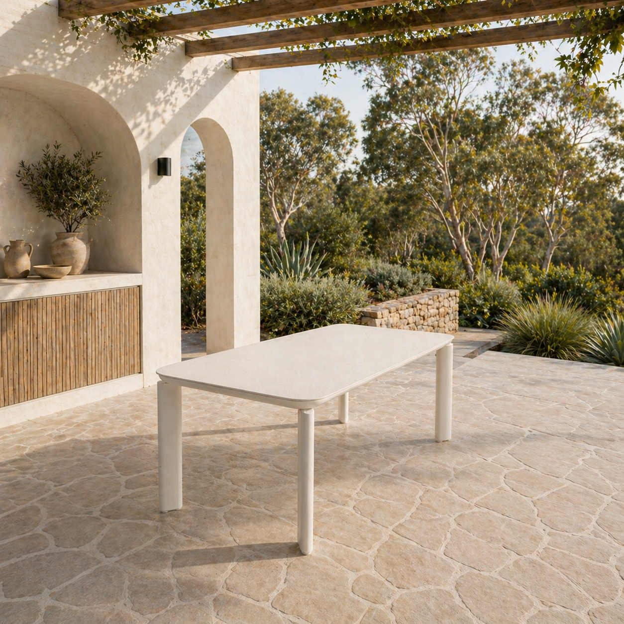 Oliver Table - Ivory Baroque