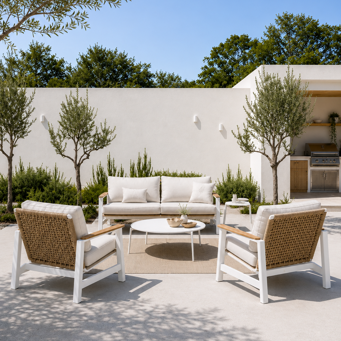 Reyne Lounge - 4 pce White