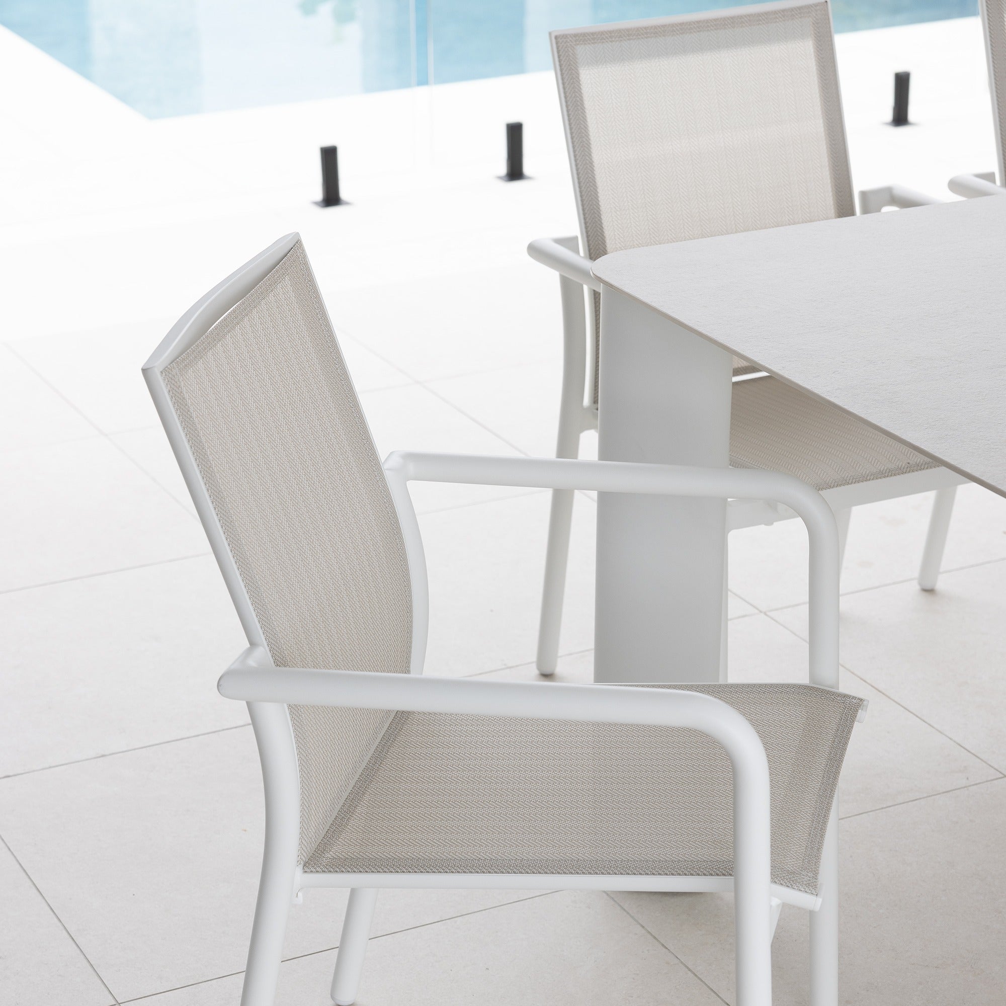 RHONDA & AROHA DINING SETTING 11 PCE - WHITE