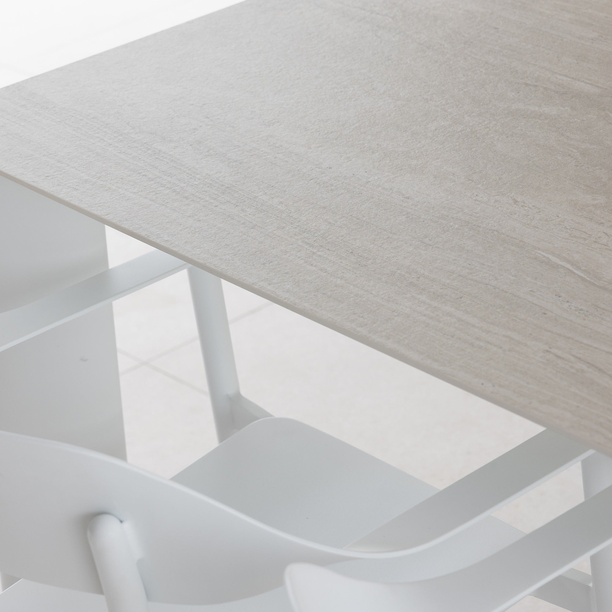 RHONDA & TALA DINING SETTING - 9 PCE WHITE