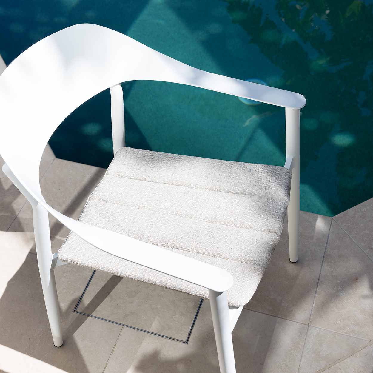 Tala Cushioned Dining Chair - White