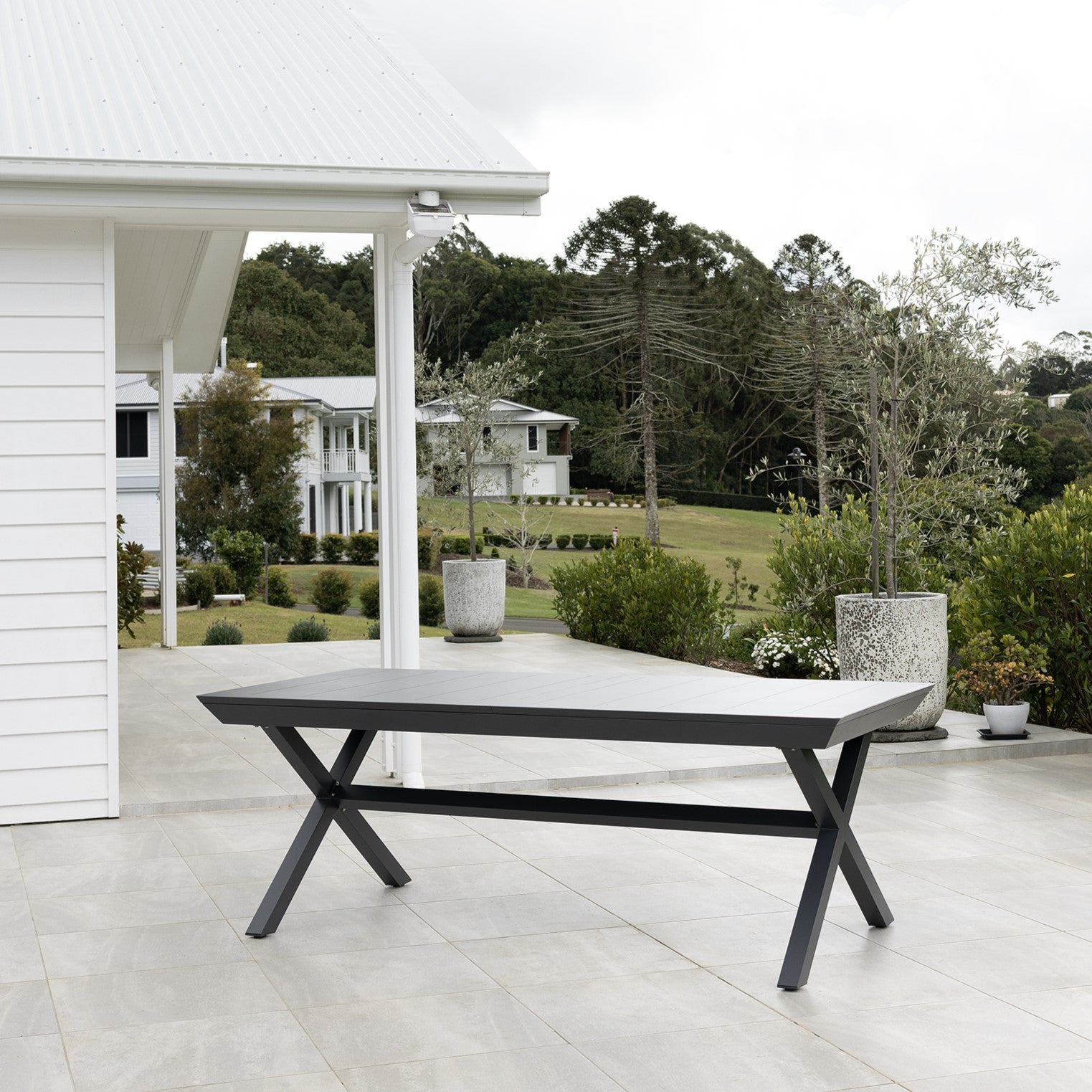 Tropea Medium Extension Table - Charcoal