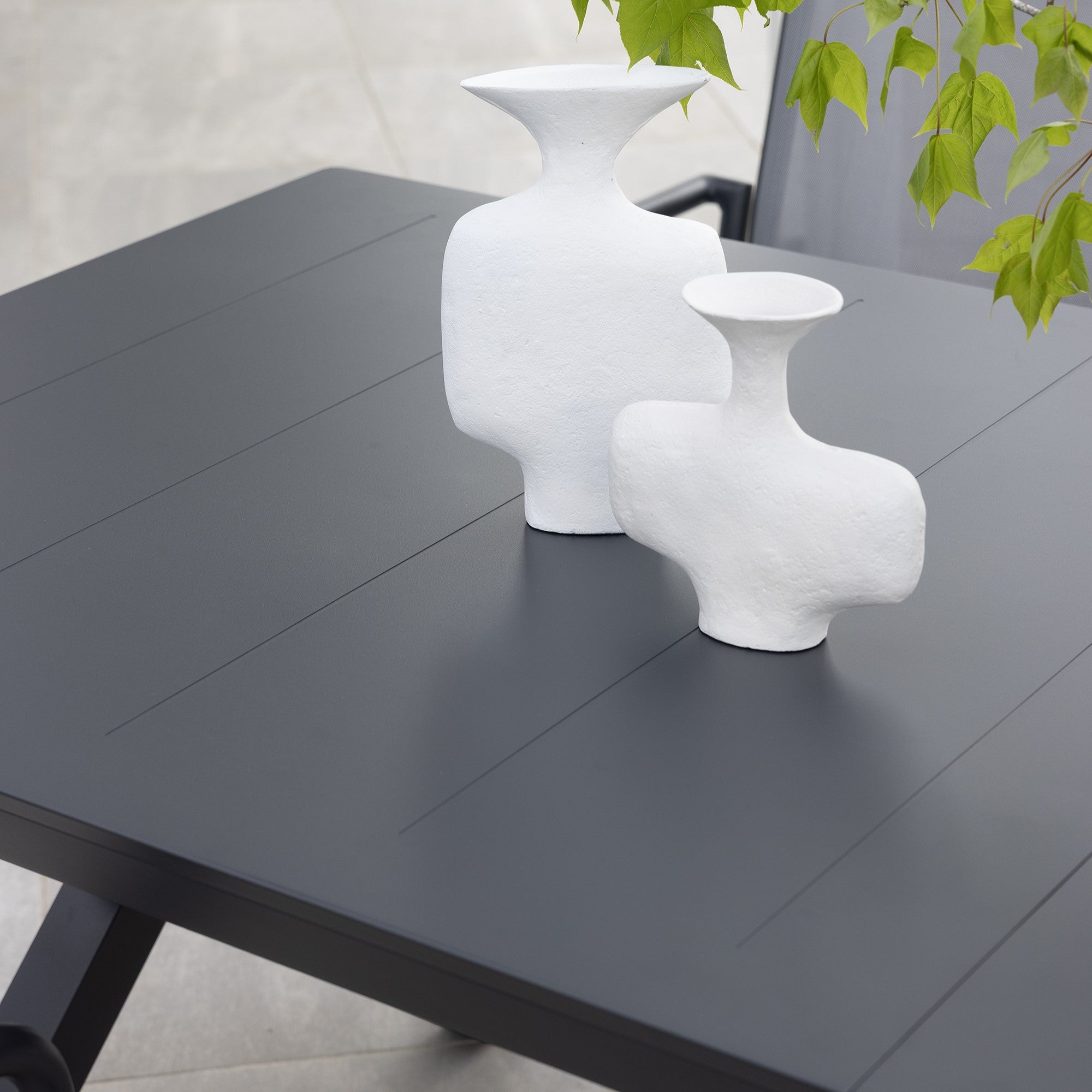 Tropea Medium Extension Table - Charcoal