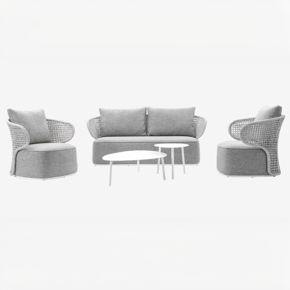 TUSCANY LOUNGE SETTING - GREY