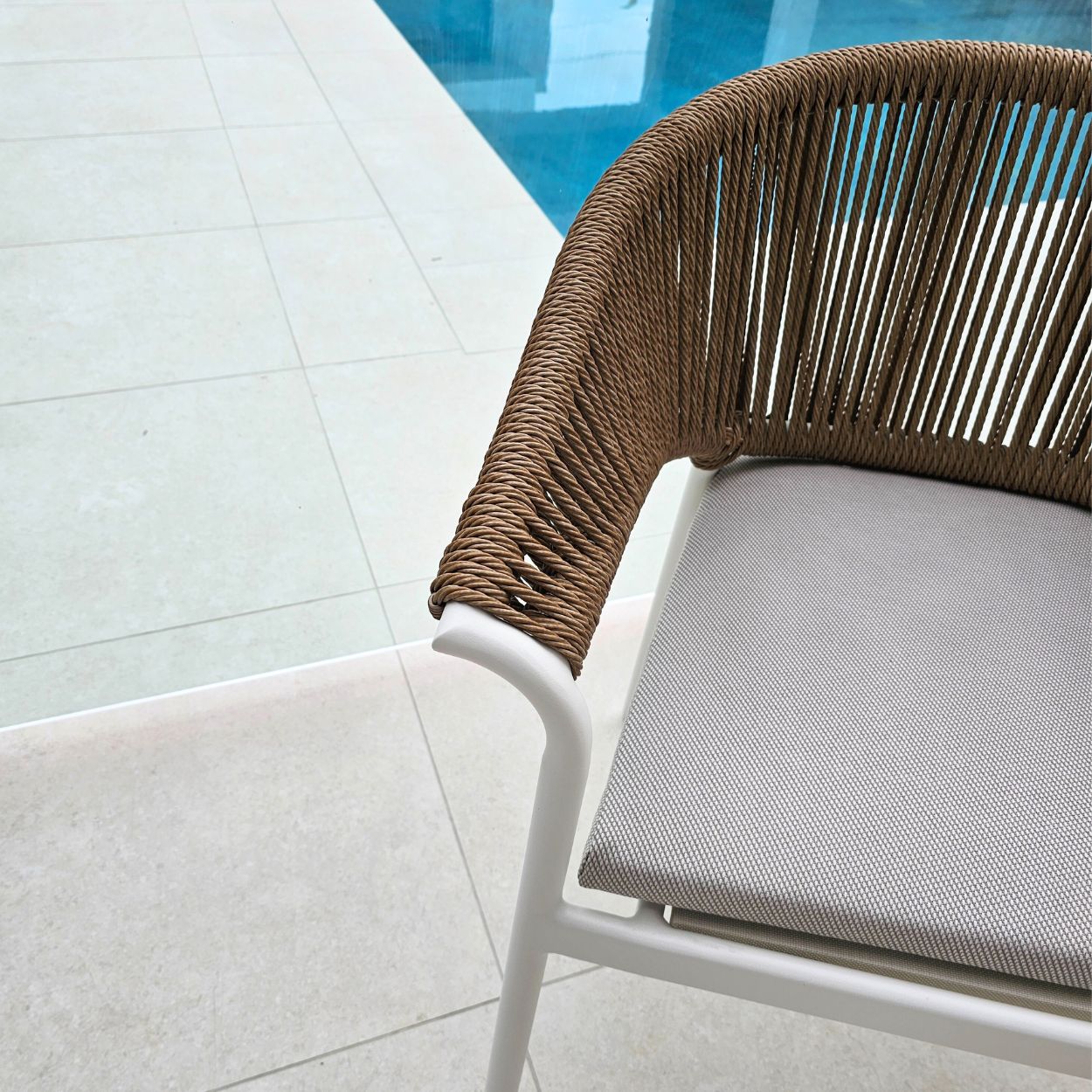 Celia Dining Chair - White | Natural