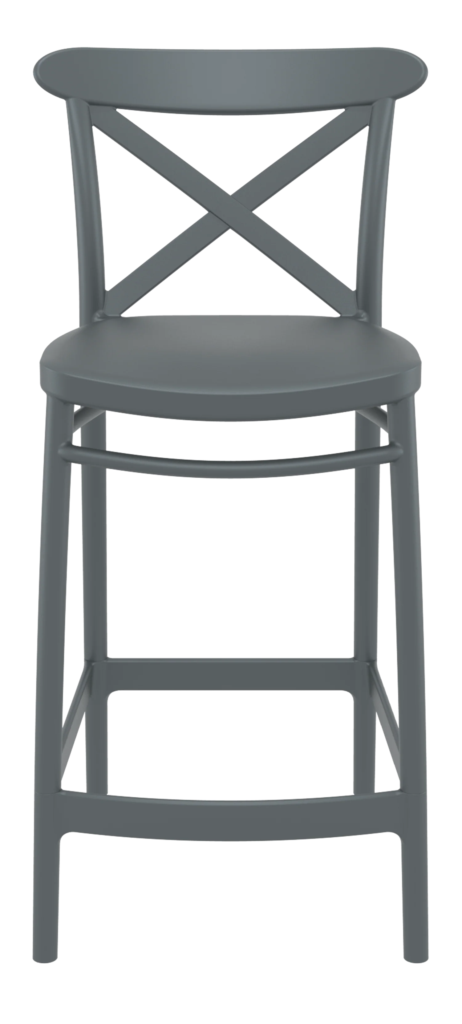 Cross  Resin Bar Chair
