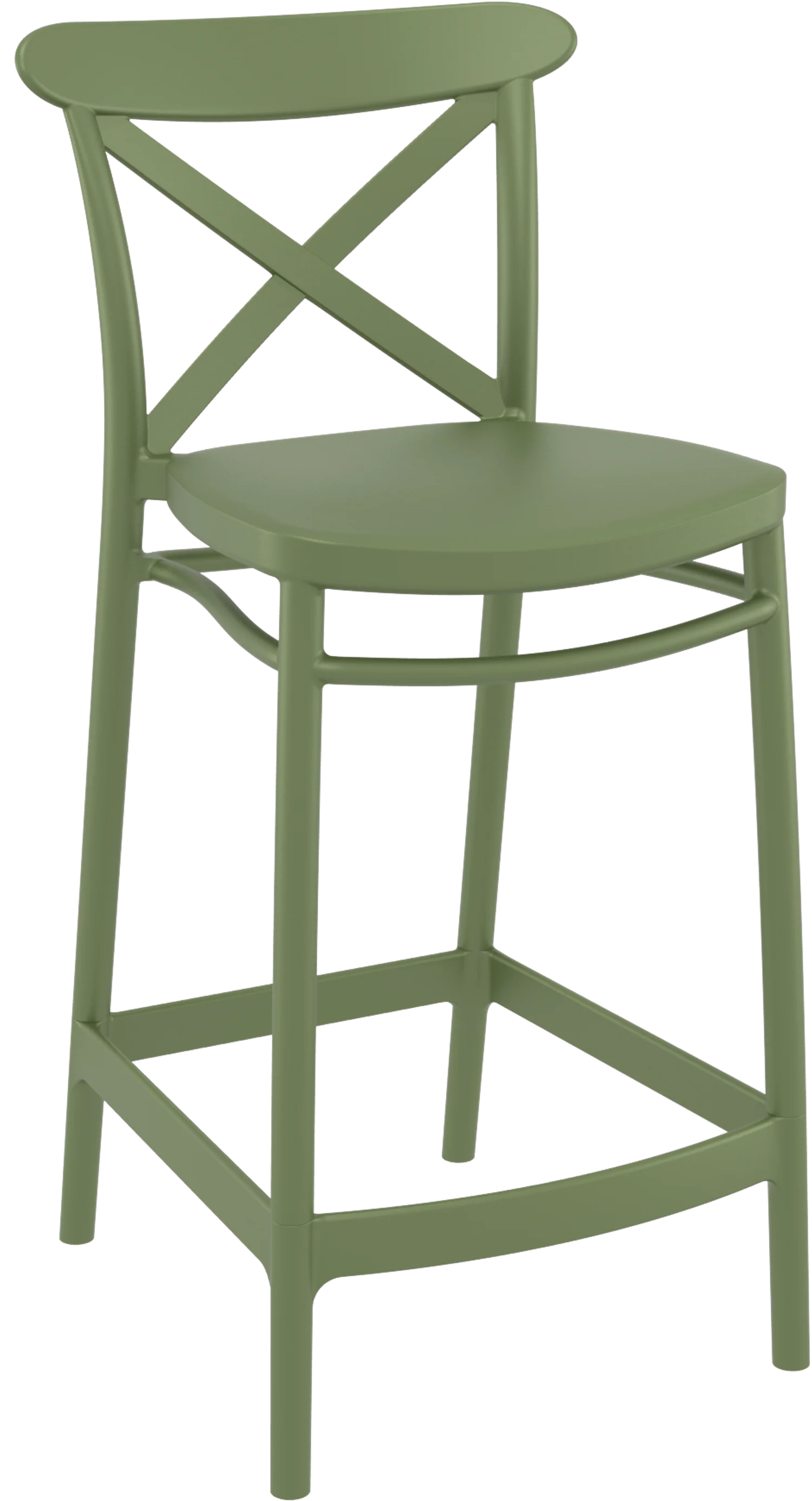 Cross  Resin Bar Chair