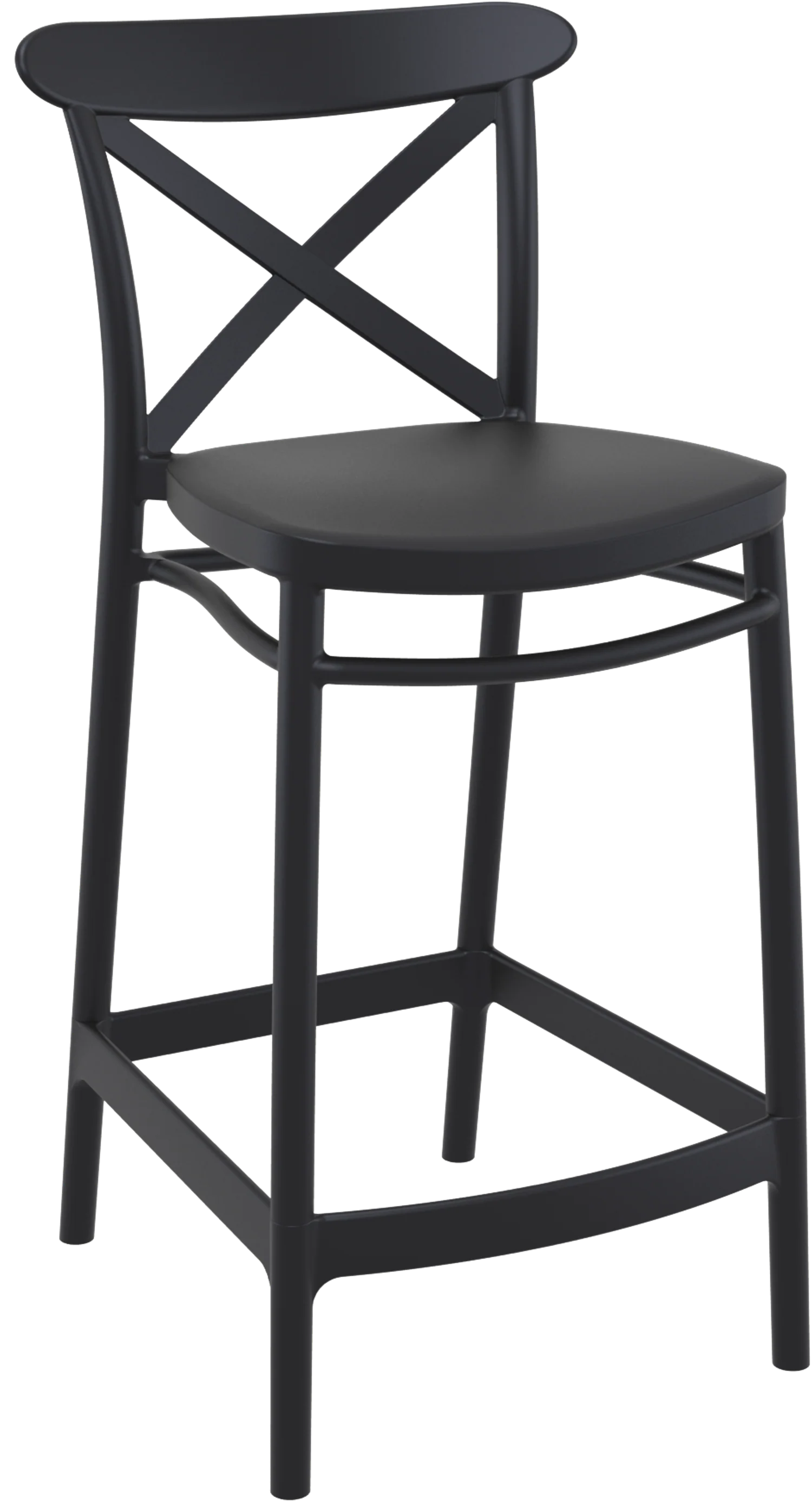 Cross Resin Dining Chair