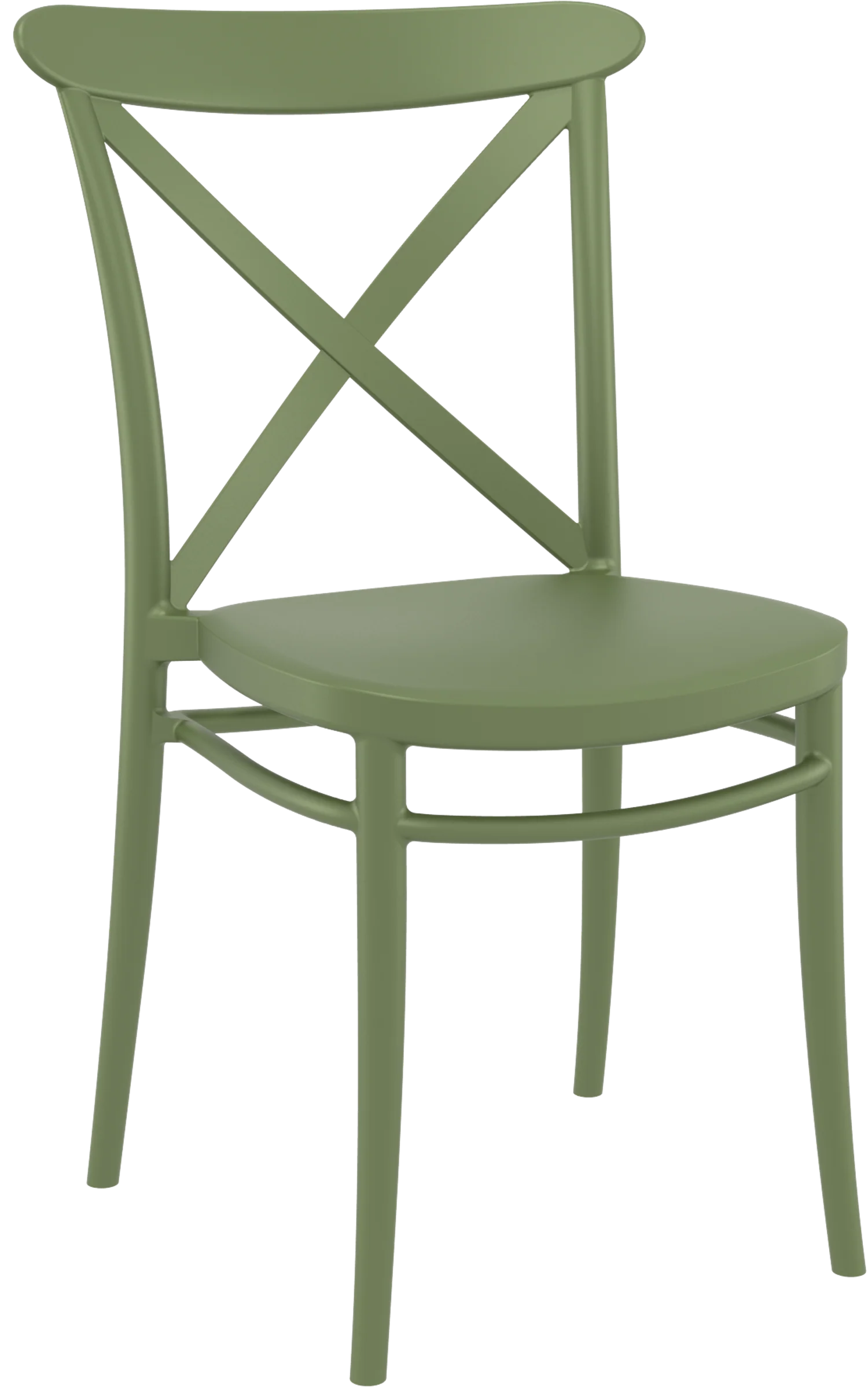 Cross Resin Dining Chair