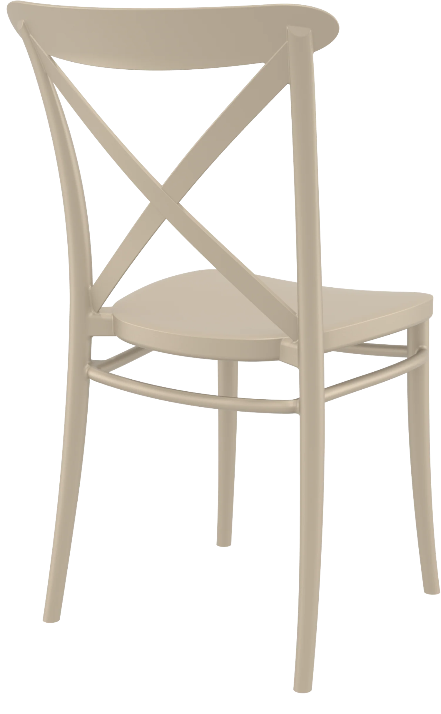 Cross Resin Dining Chair