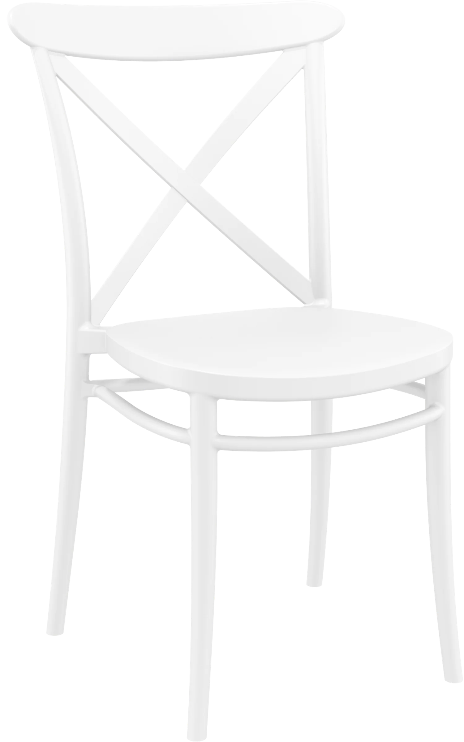 Cross Resin Dining Chair