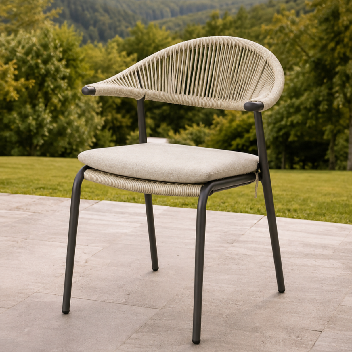 Mila Dining Chair - Umbria | Beige Boucle