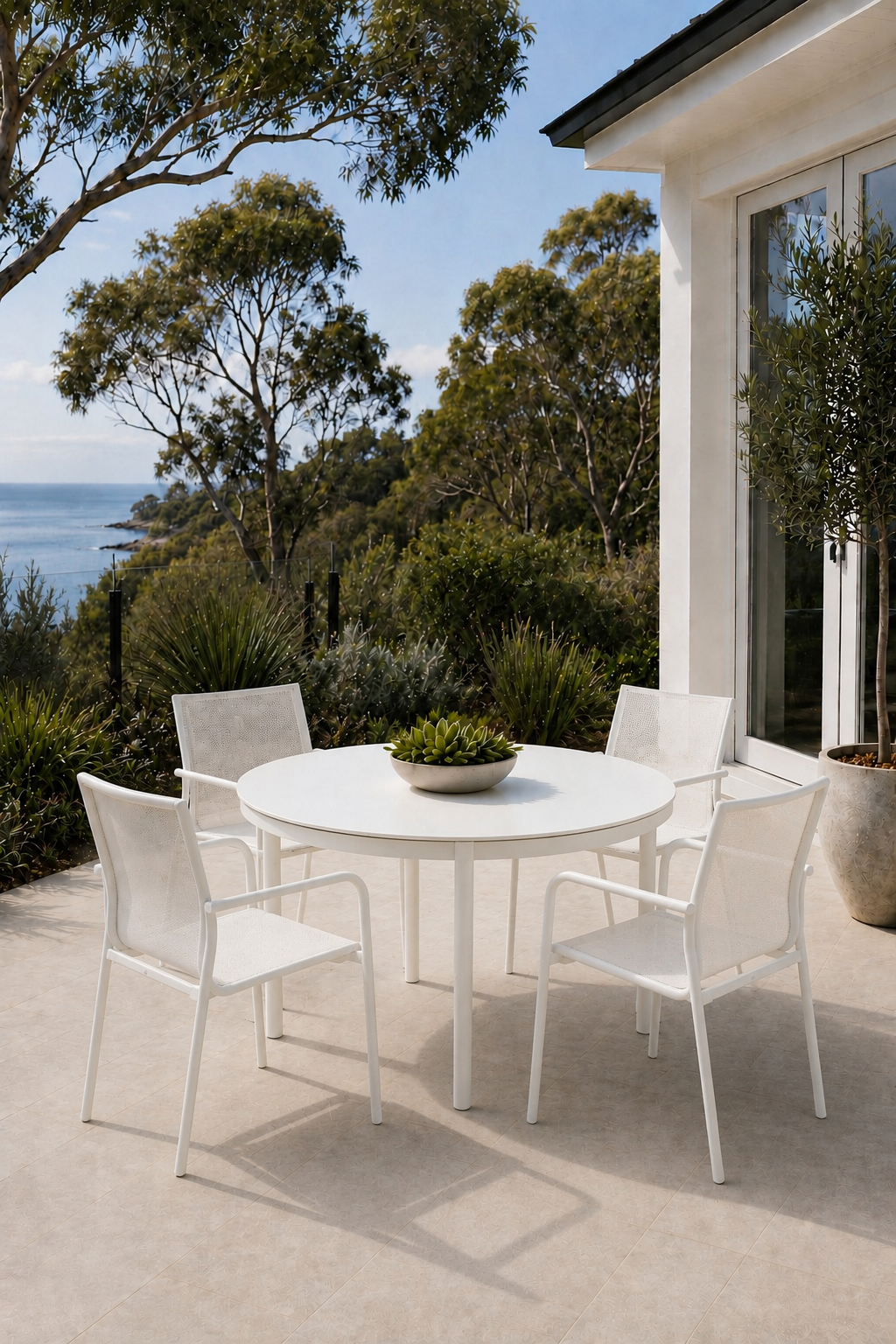Globe & Aroha Extension Dining Setting - 5 pce