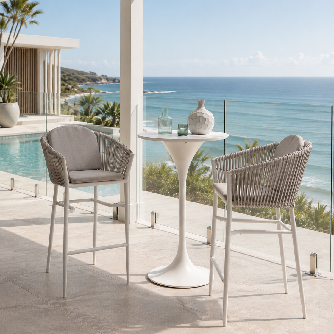 Verona & Artemis Peapod Bar Setting - 3 pce White