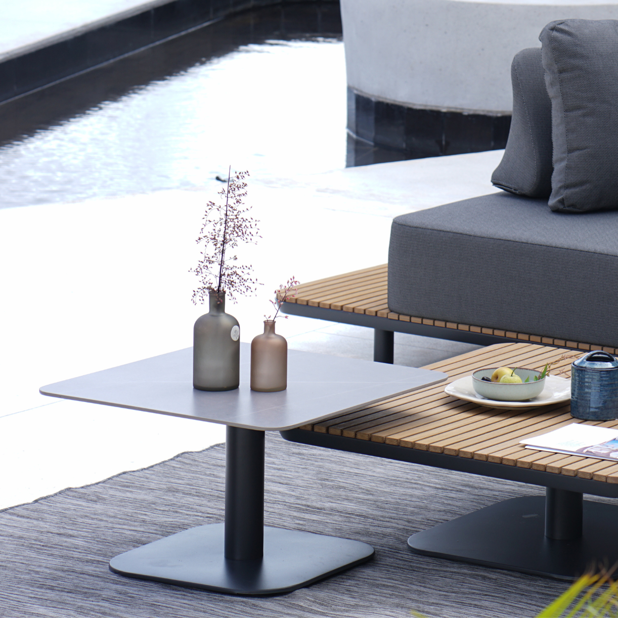 New Wave 4pce Lounge Setting - Charcoal