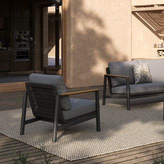 REYNE 4PCE LOUNGE - CHARCOAL